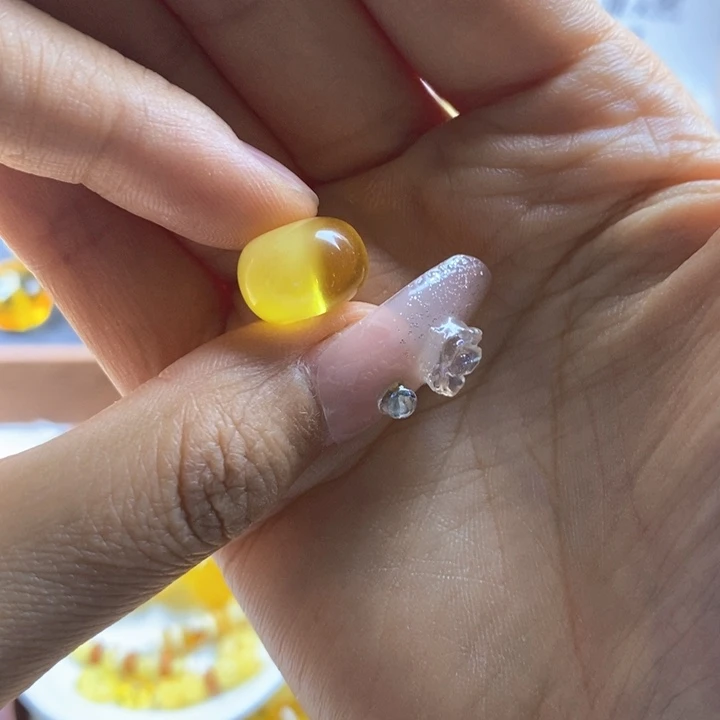 未镶嵌蜜蜡裸石汐**瞳尺寸13，微瑕