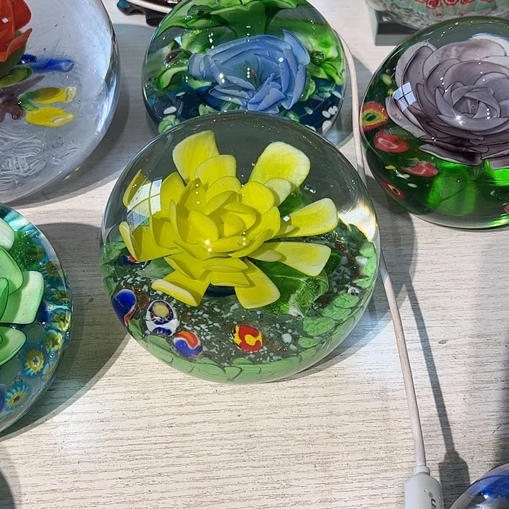 琉璃手工艺品纯手工瑕疵炸裂