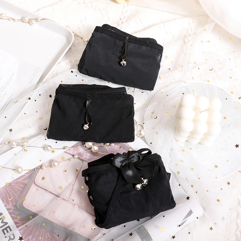 语萱娜【110-220斤】大码内裤女性感时尚三角裤3条AX336