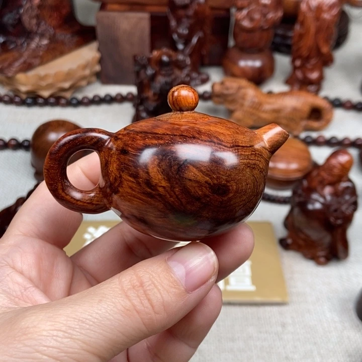 花梨木类端景台用****256.9克左右把把壶