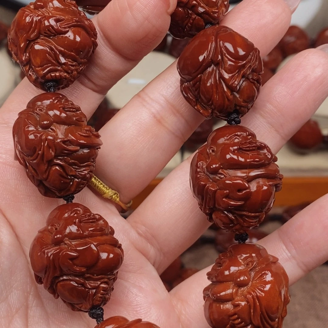 橄榄核吊坠八宝弥勒