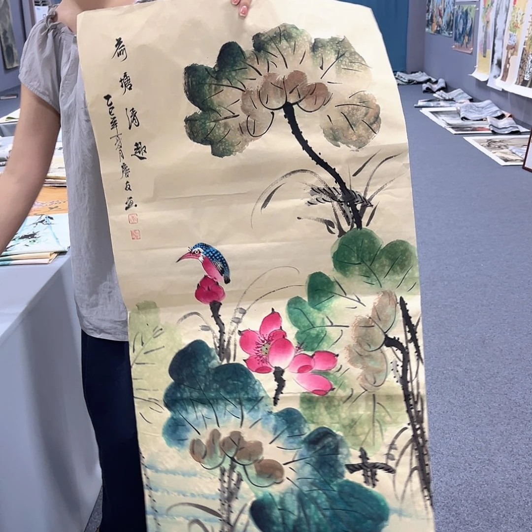 国画国画老师手绘作品