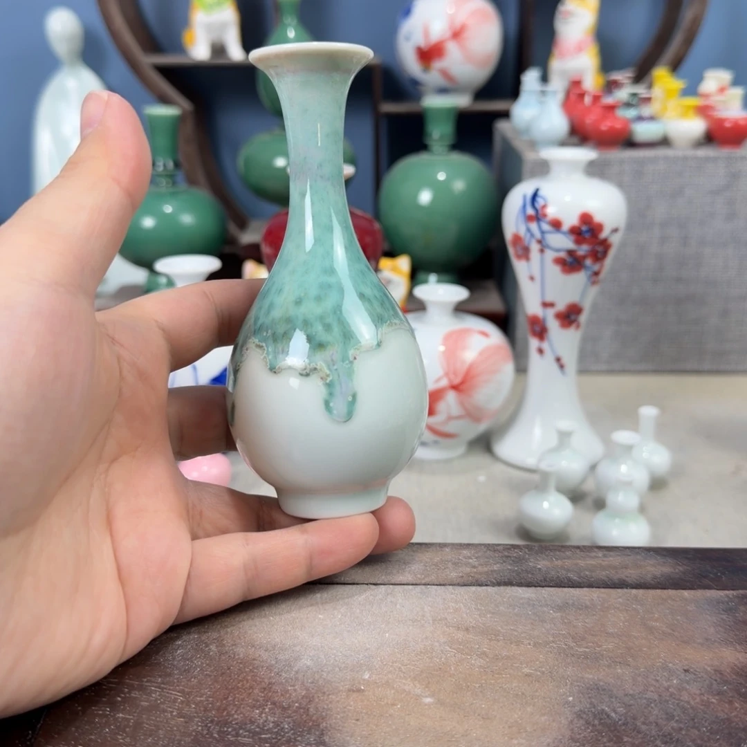 陶瓷手工小花器摆件