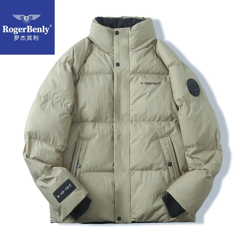 罗杰宾利新款男士时尚休闲百搭立领羽绒服潮流帅气866605