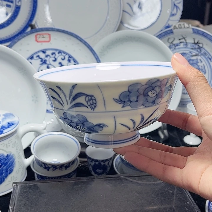 碗手绘木棉花六寸面碗