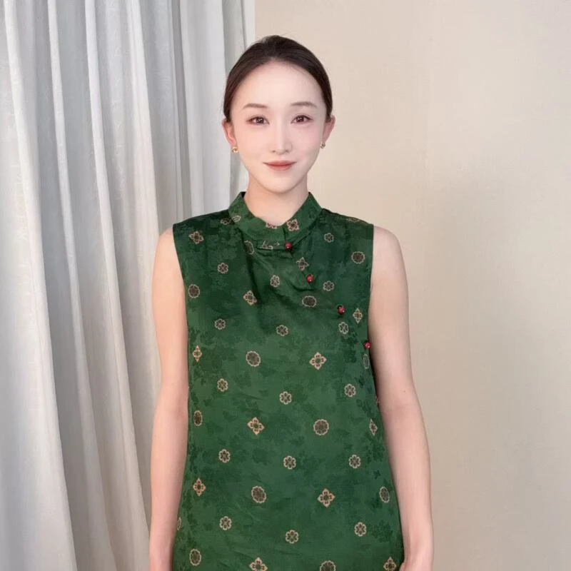 【宝相生花】2025春夏改良国风新中式旗袍奥黛款小衫SSHS