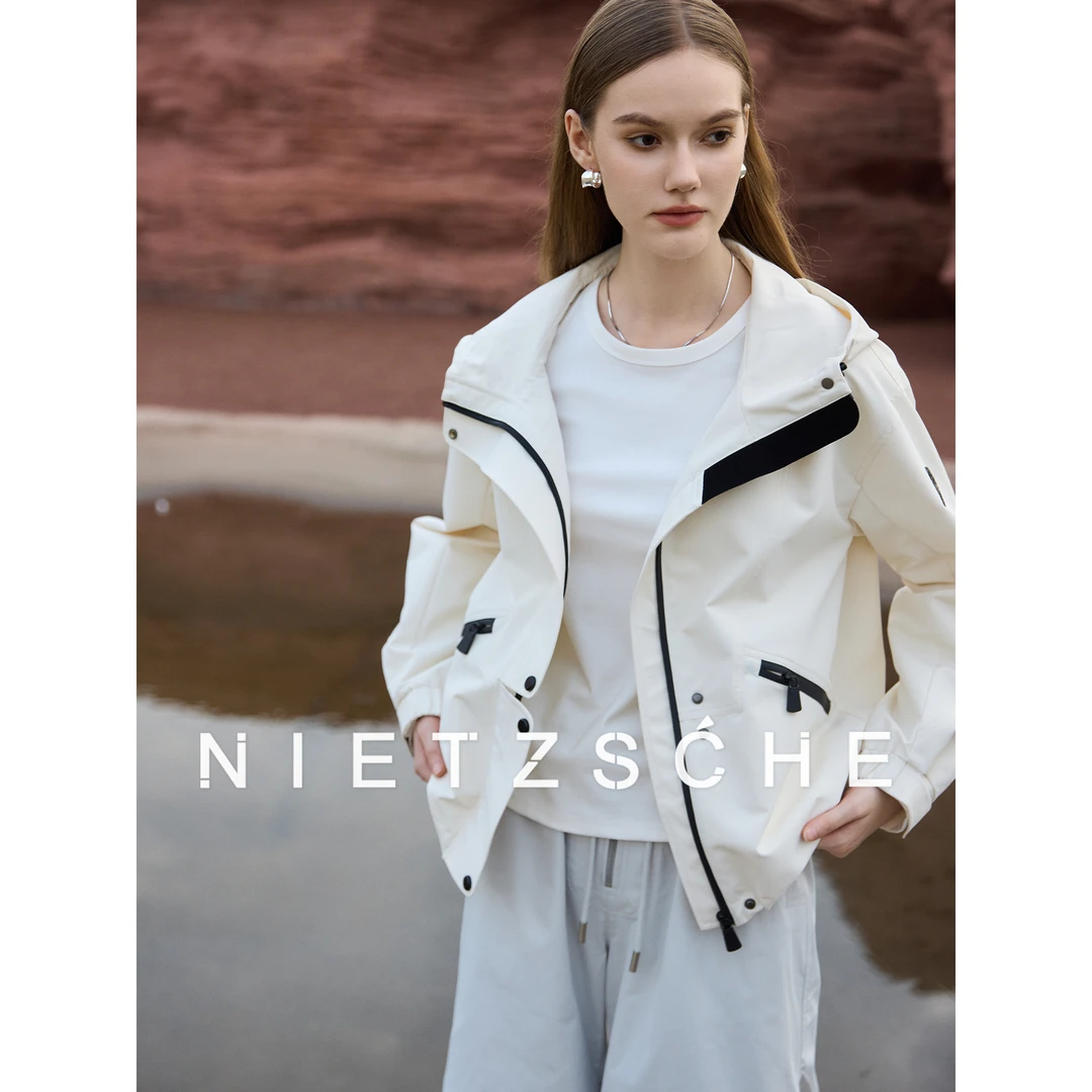 尼采 官方直营｜探险少女｜三合一飘纱连帽冲锋衣夹克外套61935
