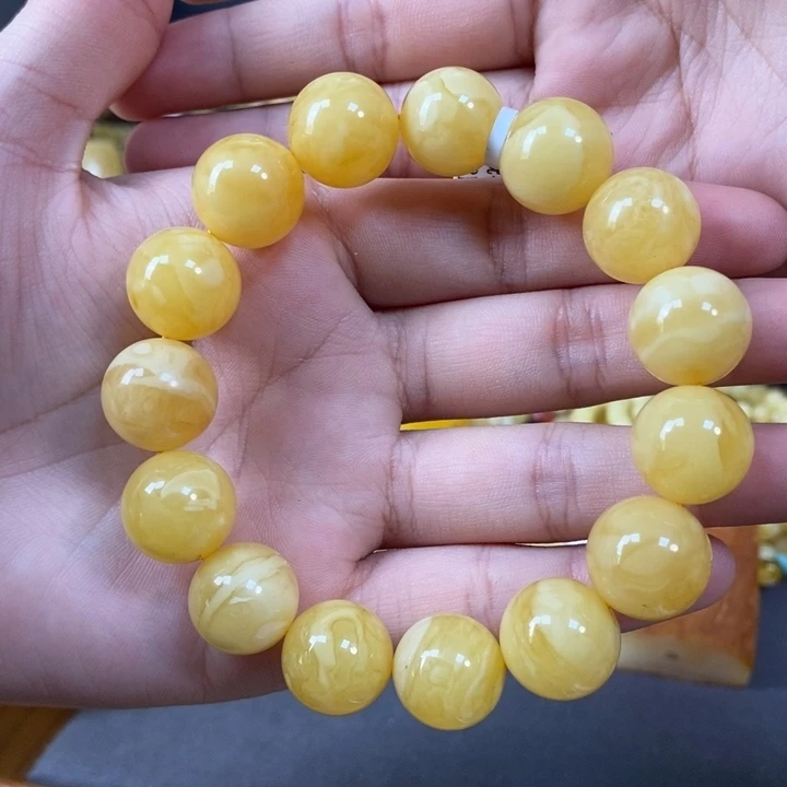 未镶嵌琥珀裸石手串