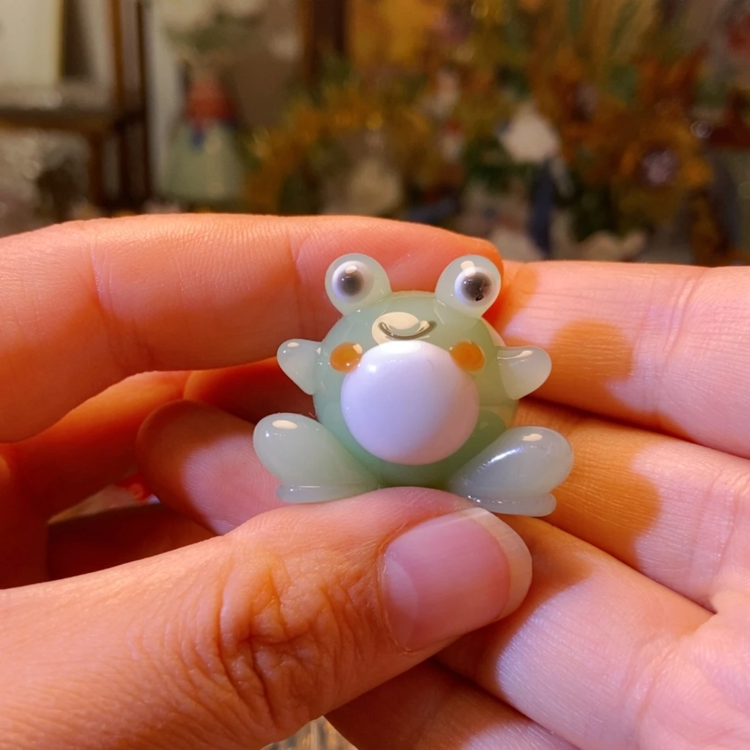 琉璃手工艺品青蛙