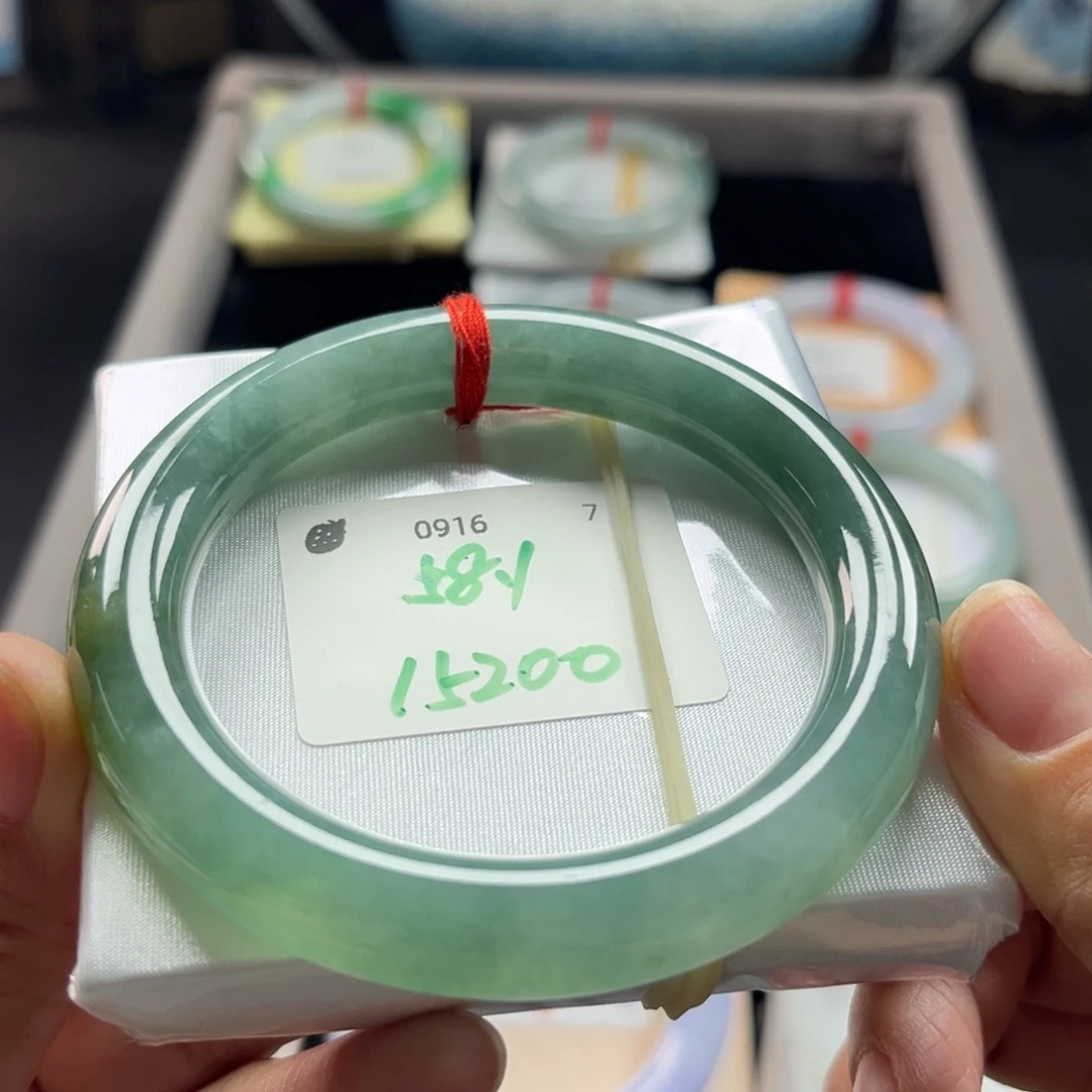 未镶嵌手镯翡翠58圆条