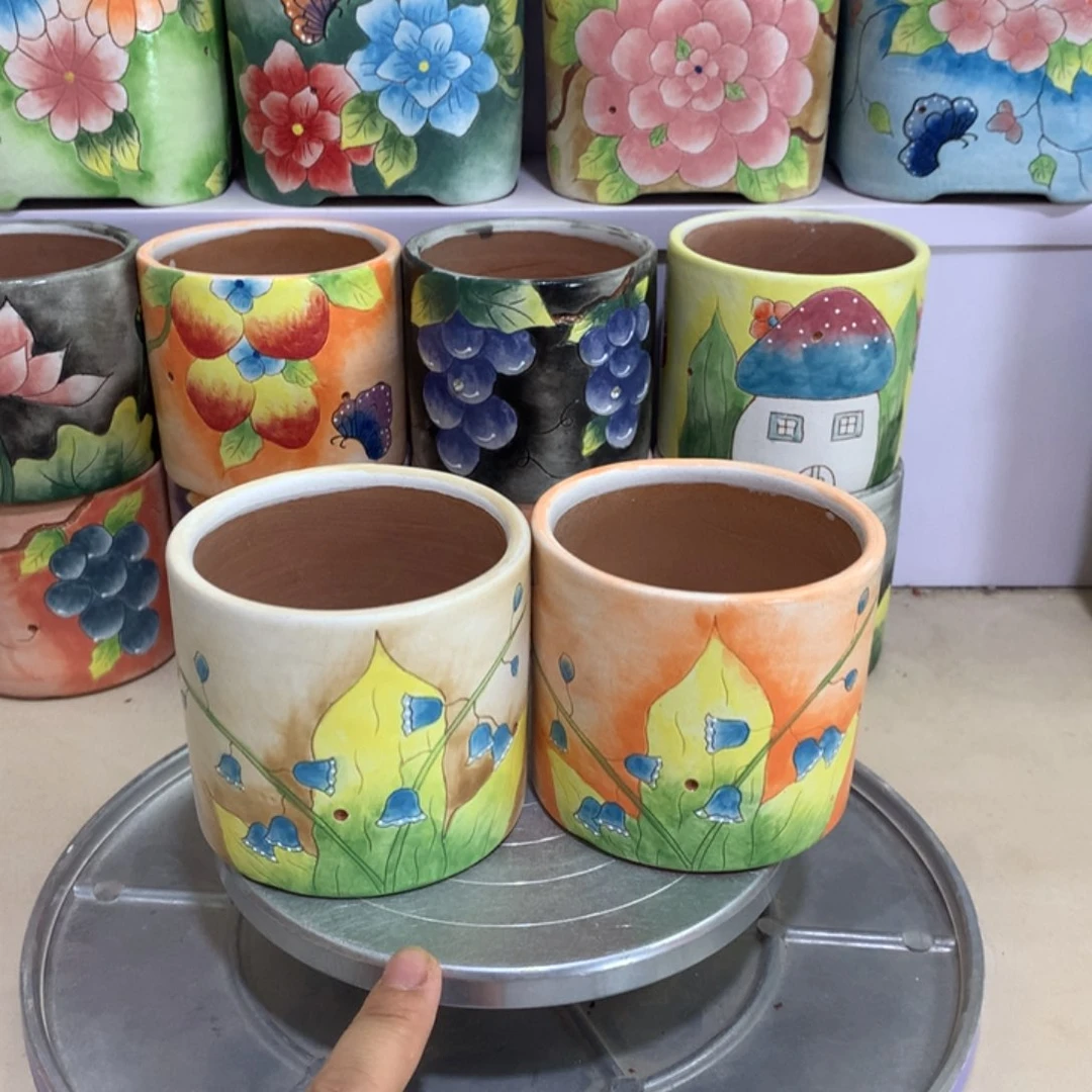 正品花盆，手绘花盆
