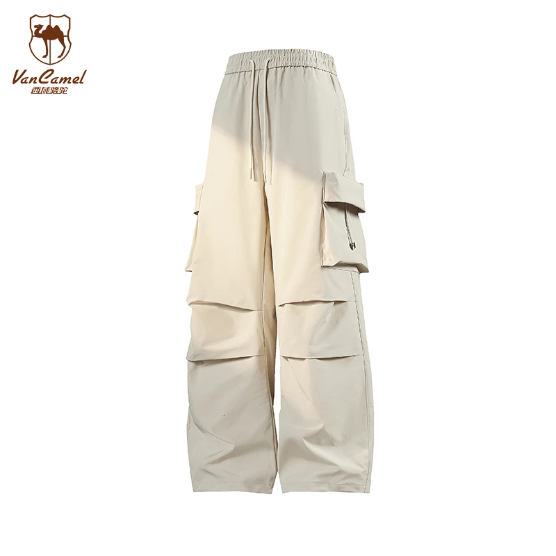 VANCAMEL/西域骆驼春秋男女休闲裤大码运动裤宽松户外工装九分裤