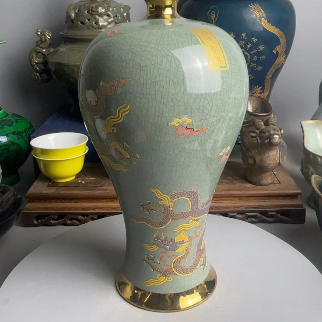 和***鸿摆件精品高端大气汝瓷
