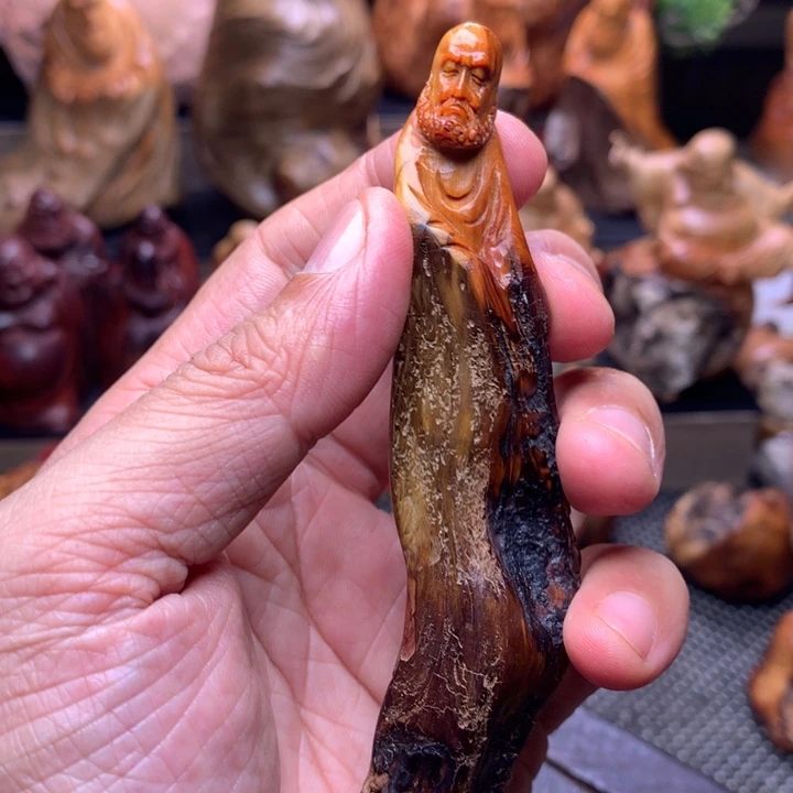 柏木（崖柏）崖柏陈化料手把件