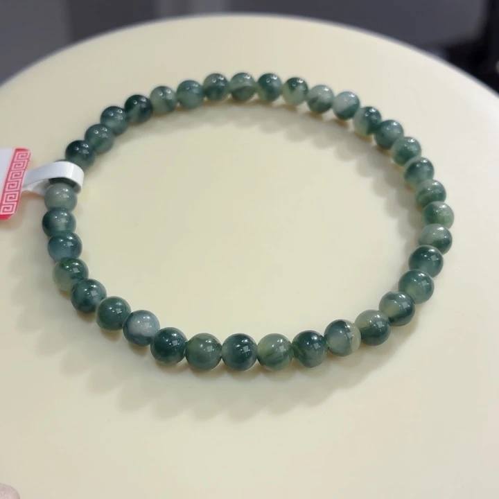 未镶嵌手链翡翠冰胶蓝绿飘卡5