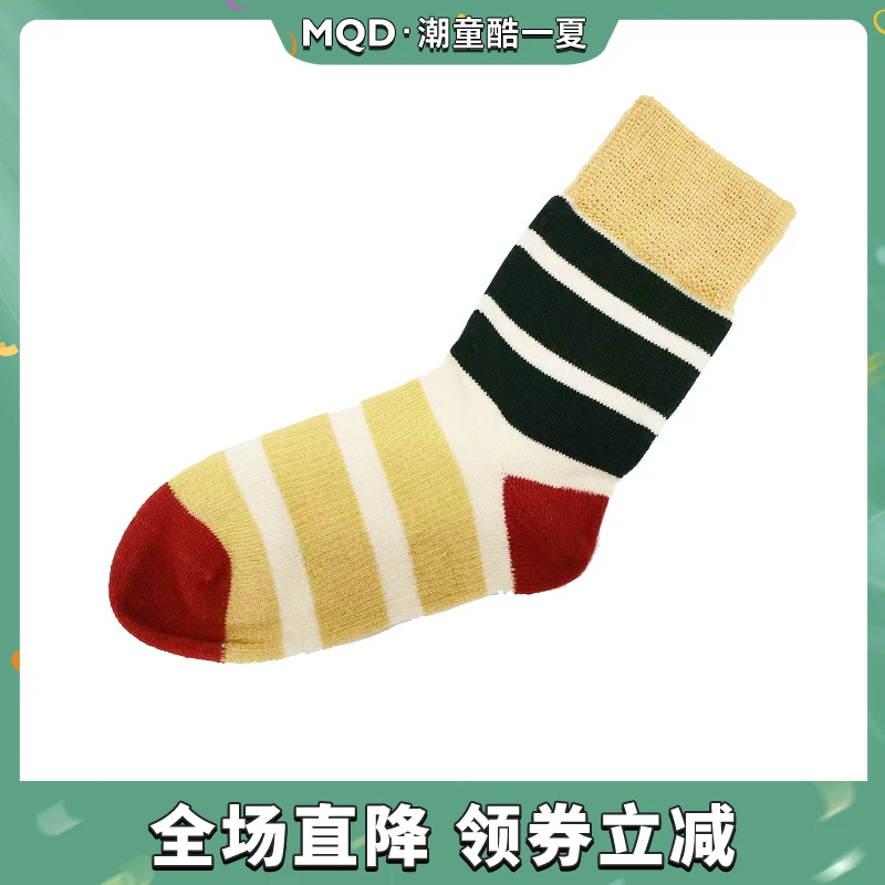 会员专属【一双装】MQD童装男女童卡通袜子中筒潮流潮袜9633Z2601