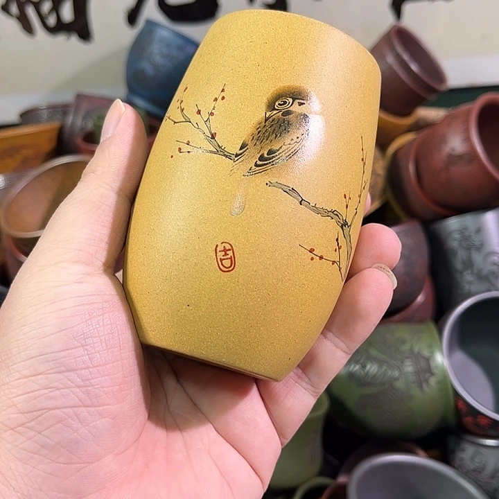 茶杯紫砂全手工紫砂主人杯