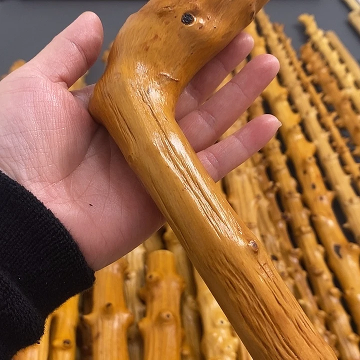 舍***云南对节拐杖把玩儿棍