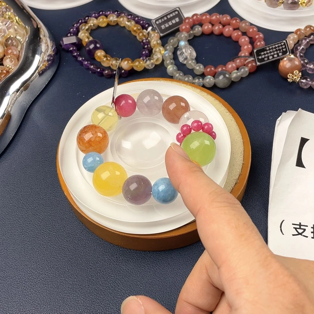 银S925镀金镶嵌手链水晶