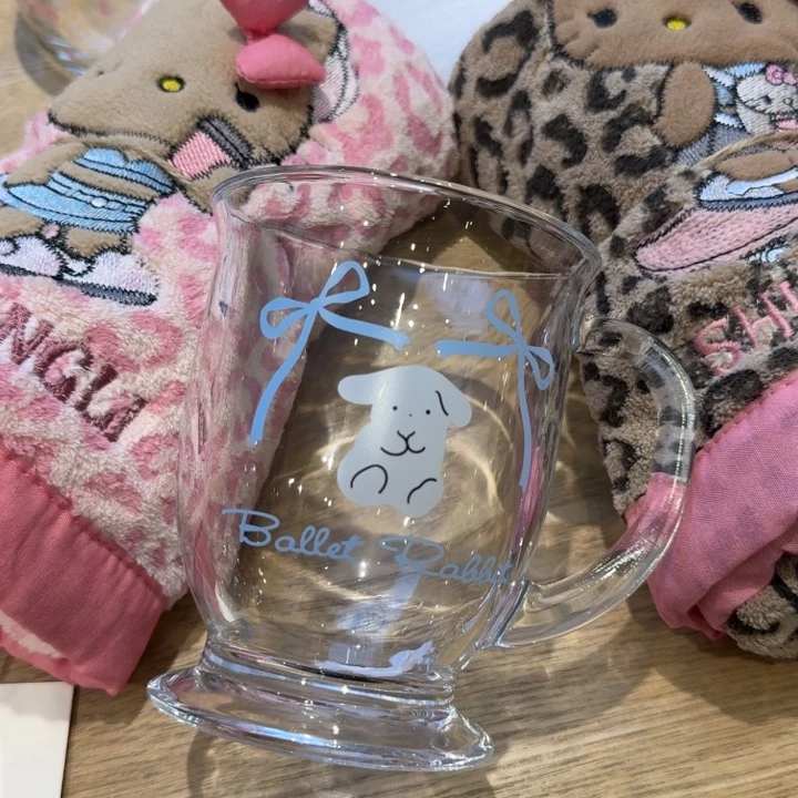猫咪毛巾两个杯子一个