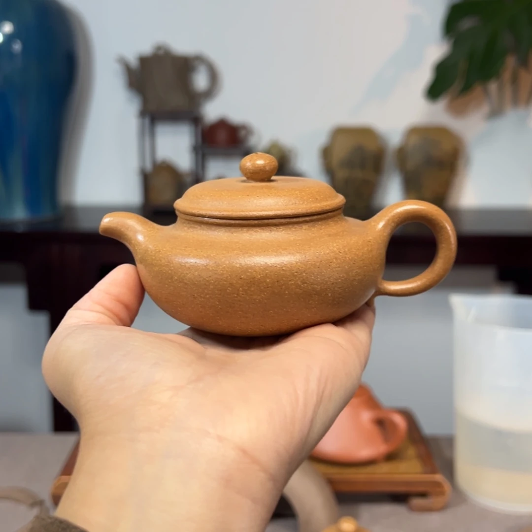 茶壶紫砂仿古黄金段150