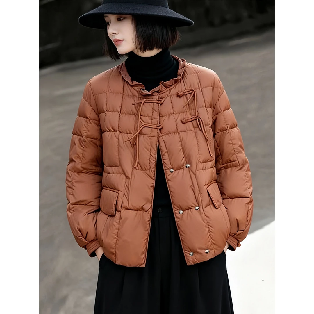 棉服外套2025秋冬季新款女新中式复古时尚宽松夹棉加厚棉衣潮