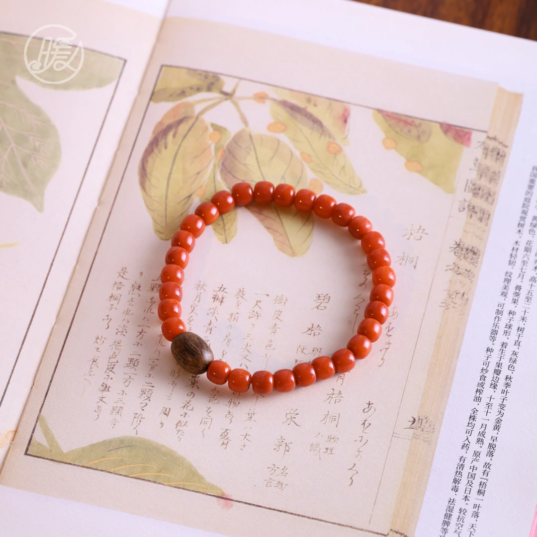 单圈南红玛瑙老型珠手串6mm搭配枣珠配件手链H4057多样性发一