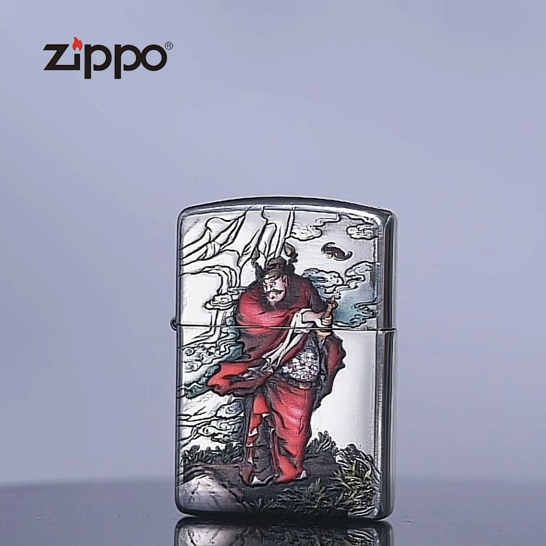 ZIPPO 打火机正品 162包银红衣钟馗DY9910BM 0507【大白专属】