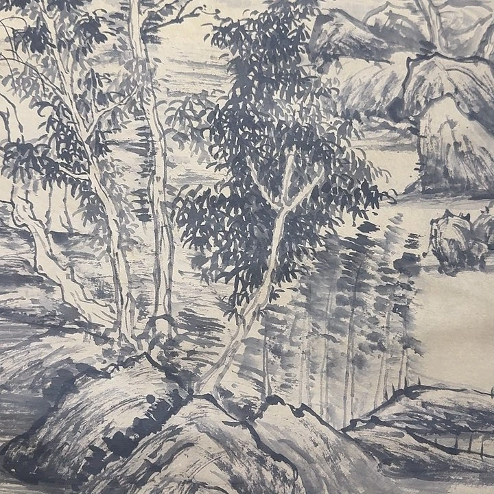 玩**志山水图挂画装饰挂画