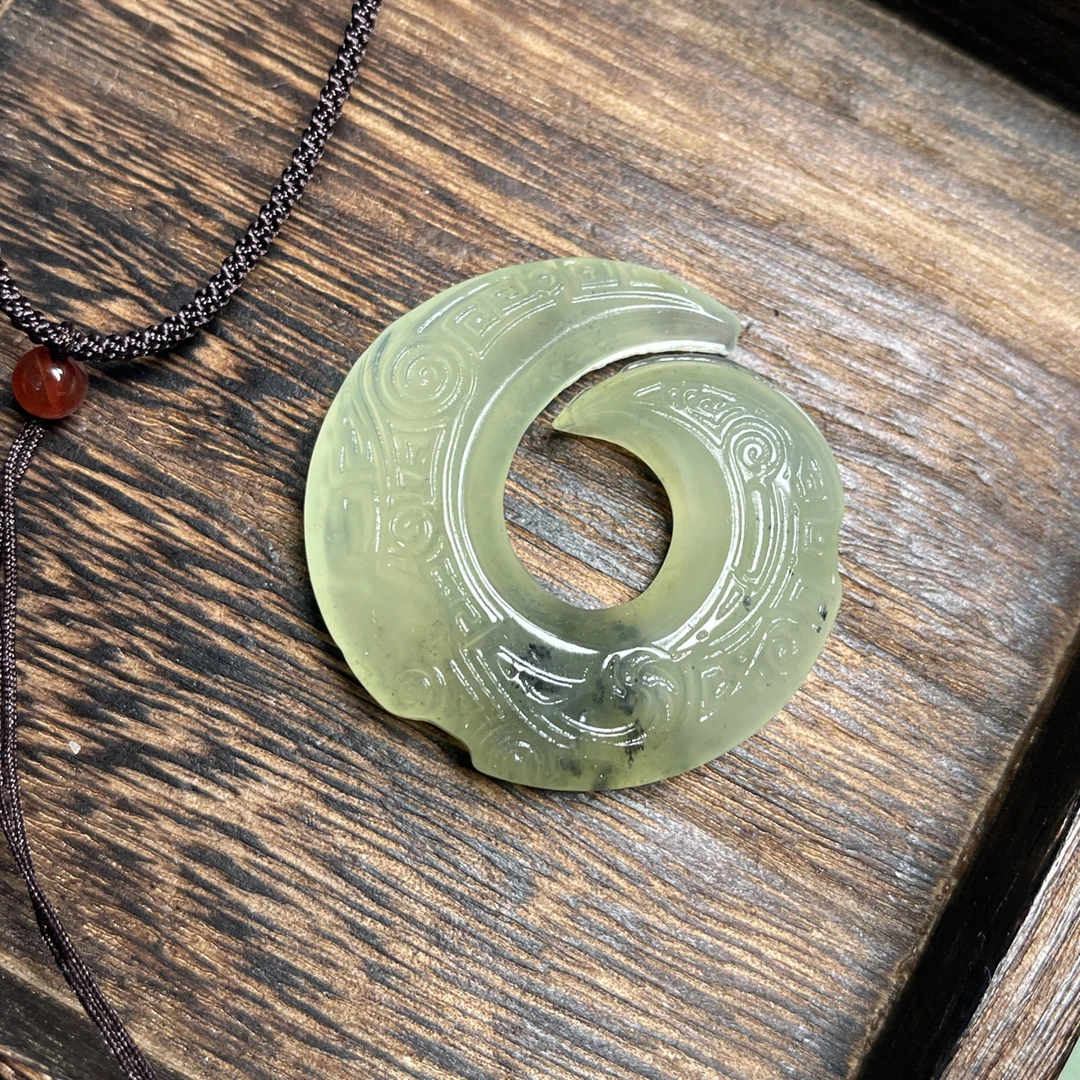 时来运转男女通用双面雕刻寓意美好百搭古风（有黑点）
