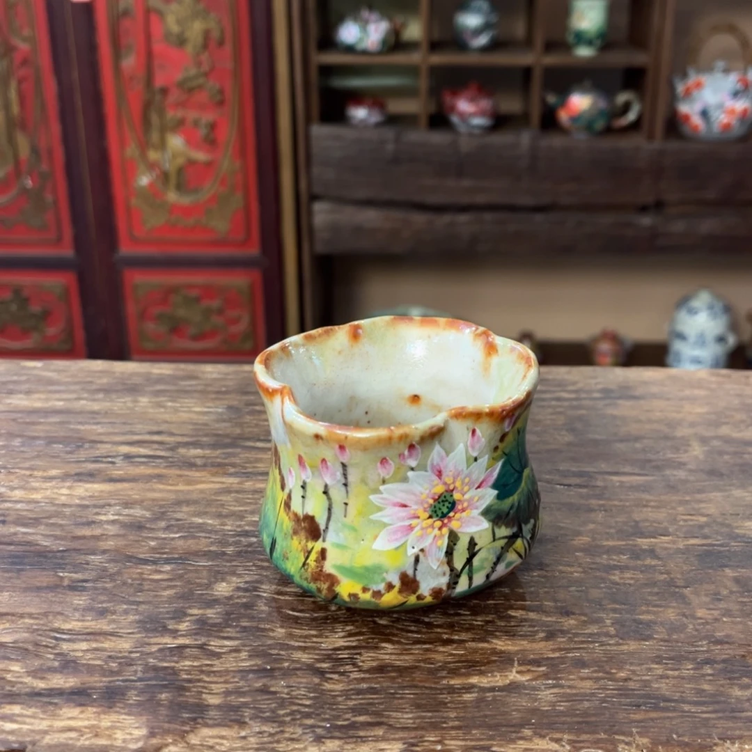 柴烧手工手绘陶瓷