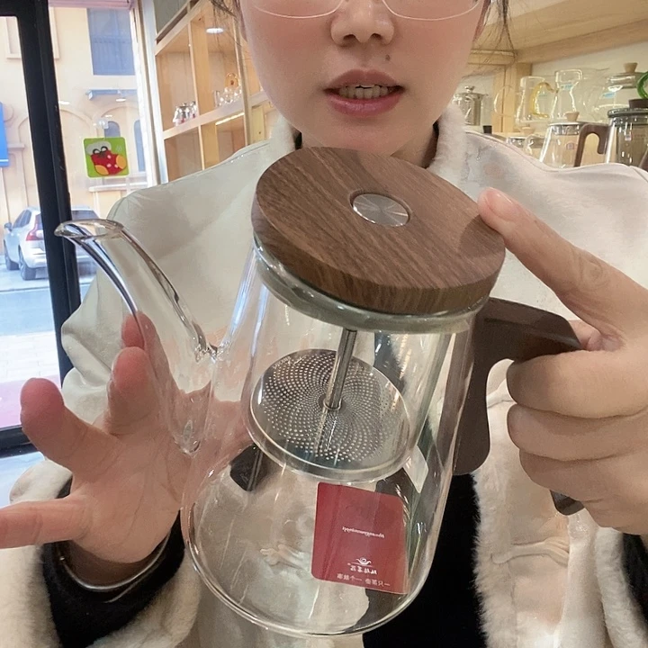 双越长嘴自动壶玻璃