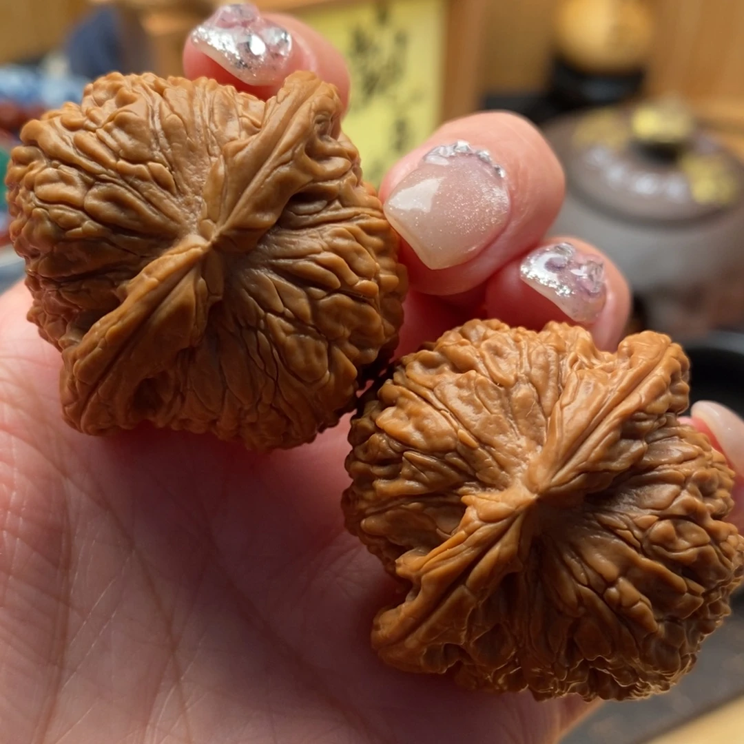 把件文玩核桃40尺寸全品白狮子