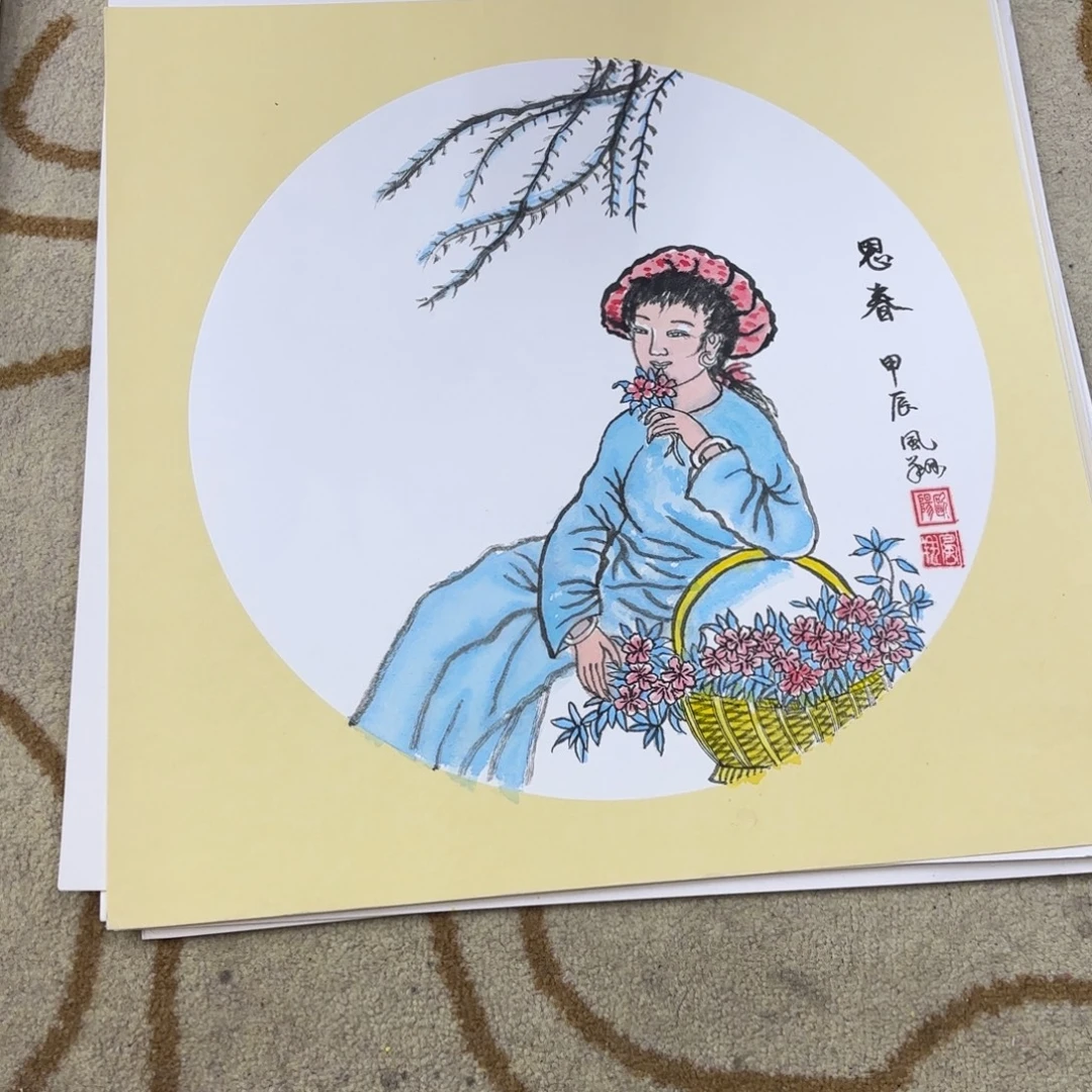 国画国画老师作品刘