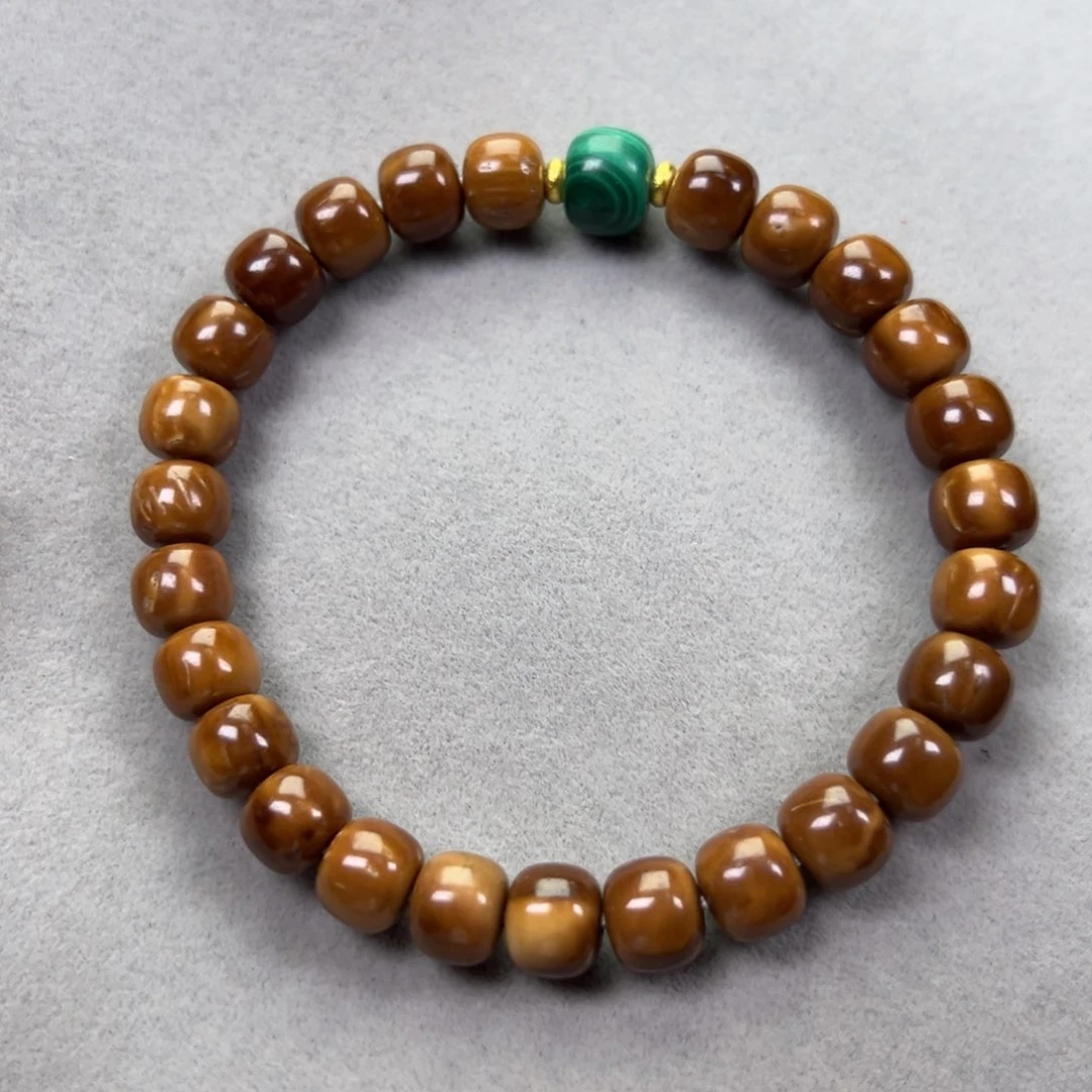 库克手串8mm老型小绿单圈