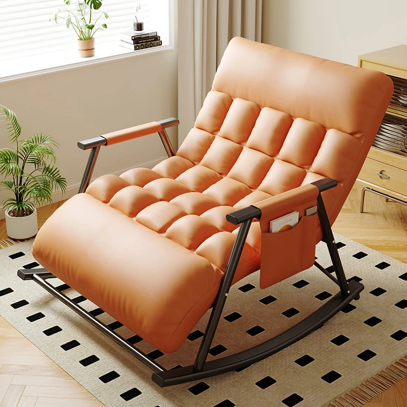 过早摇椅躺椅双人阳台懒人沙发椅休闲午睡椅可折叠可躺可睡家用摇