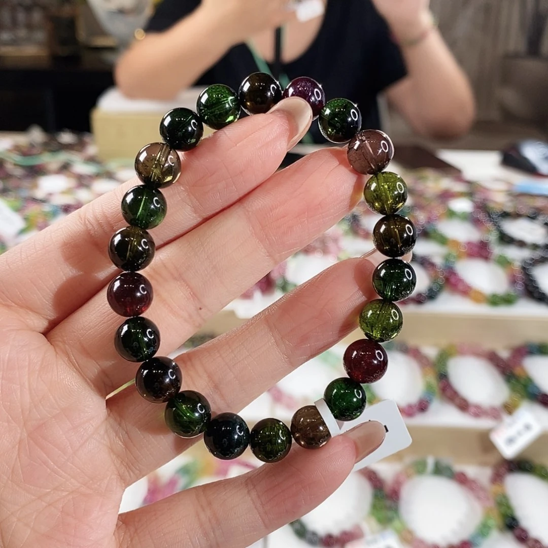 手串未镶嵌碧玺G2213单圈颜色微差