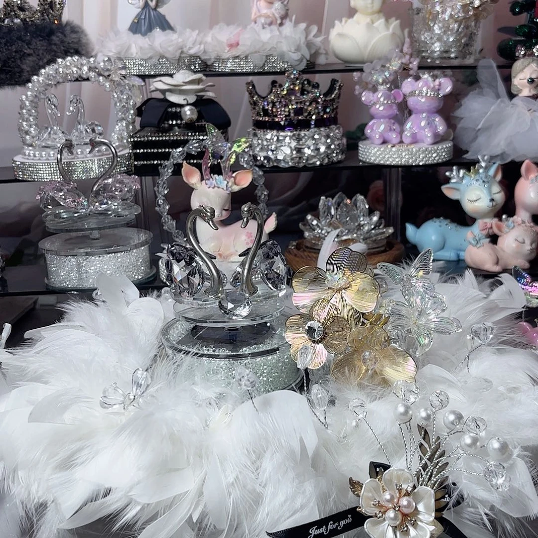 @***蓉看图片水晶花蝶恋花送天鹅风口