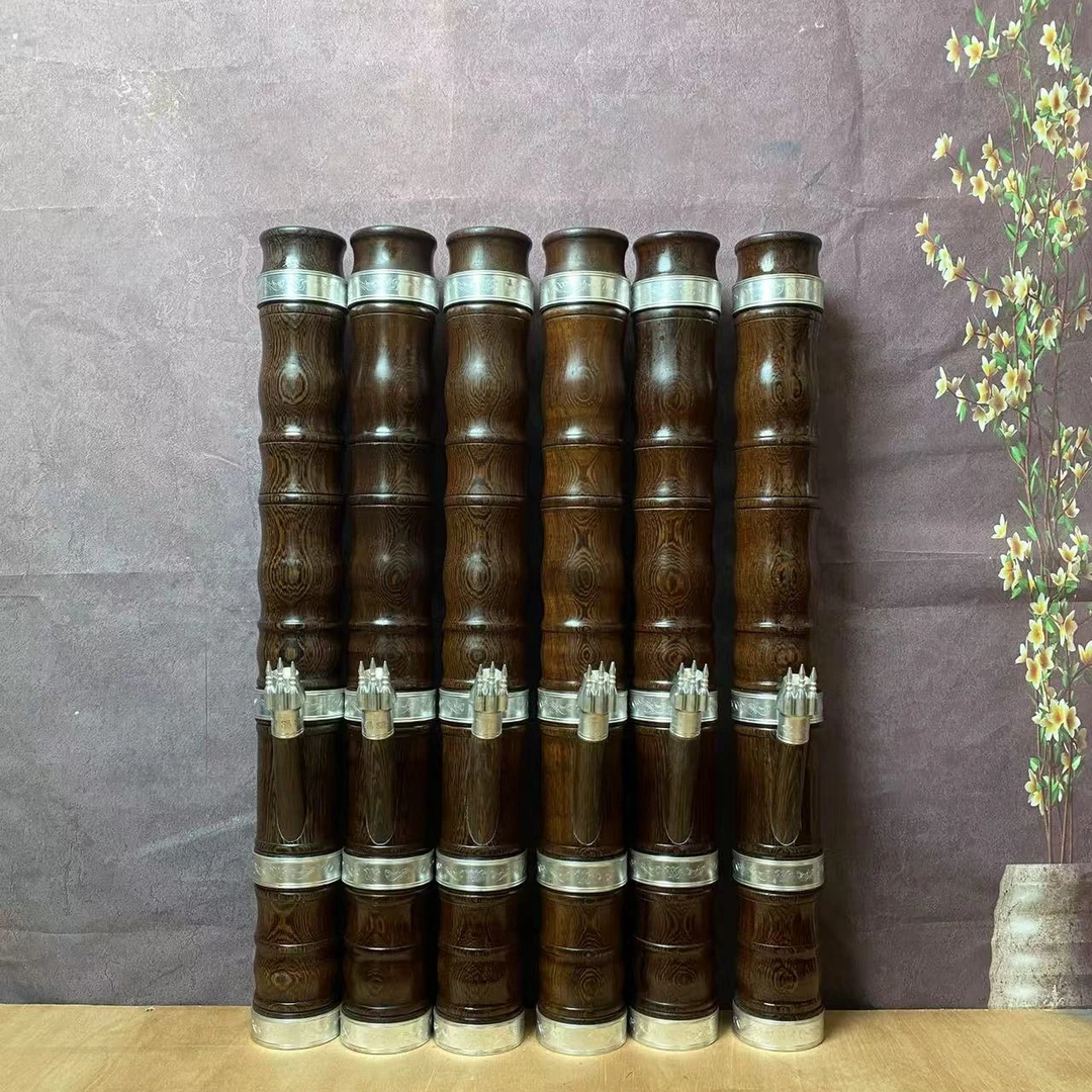 鸡翅木中号高度67厘米外口径7.3厘米，内口径5.7左右