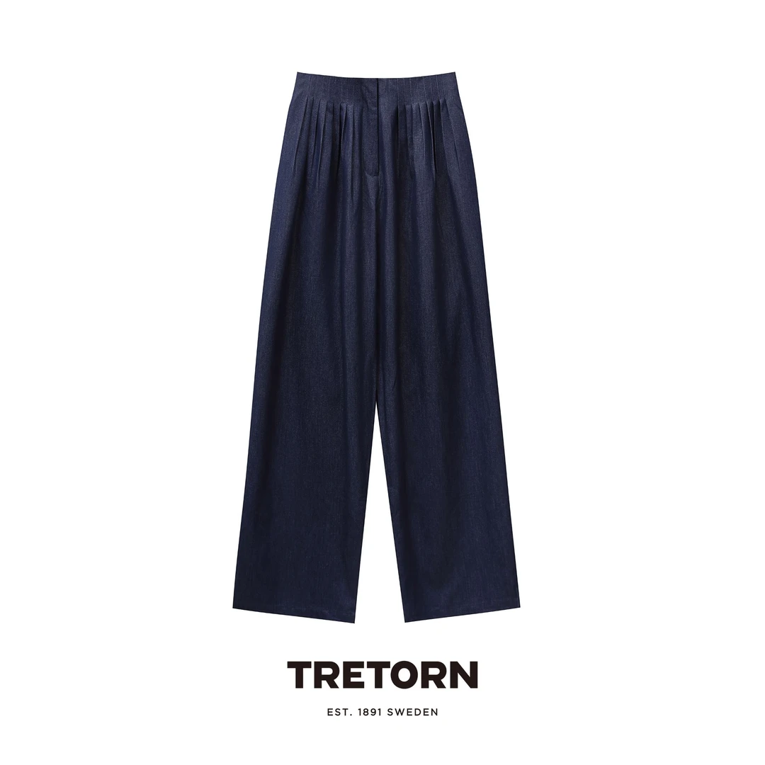 TRETORN【瑞典品牌】休闲裤长裤直筒裤夏季休闲女装垂感时尚