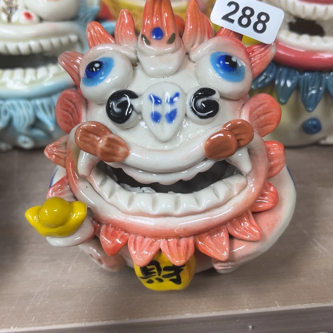 陶瓷纯手工抽象陶瓷摆件288