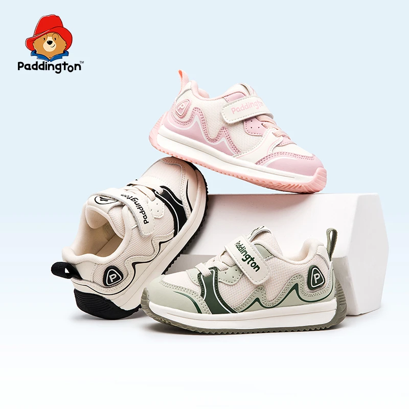 帕丁顿熊春秋新款宝宝运动鞋男宝户外防滑休闲鞋女宝透气机能鞋