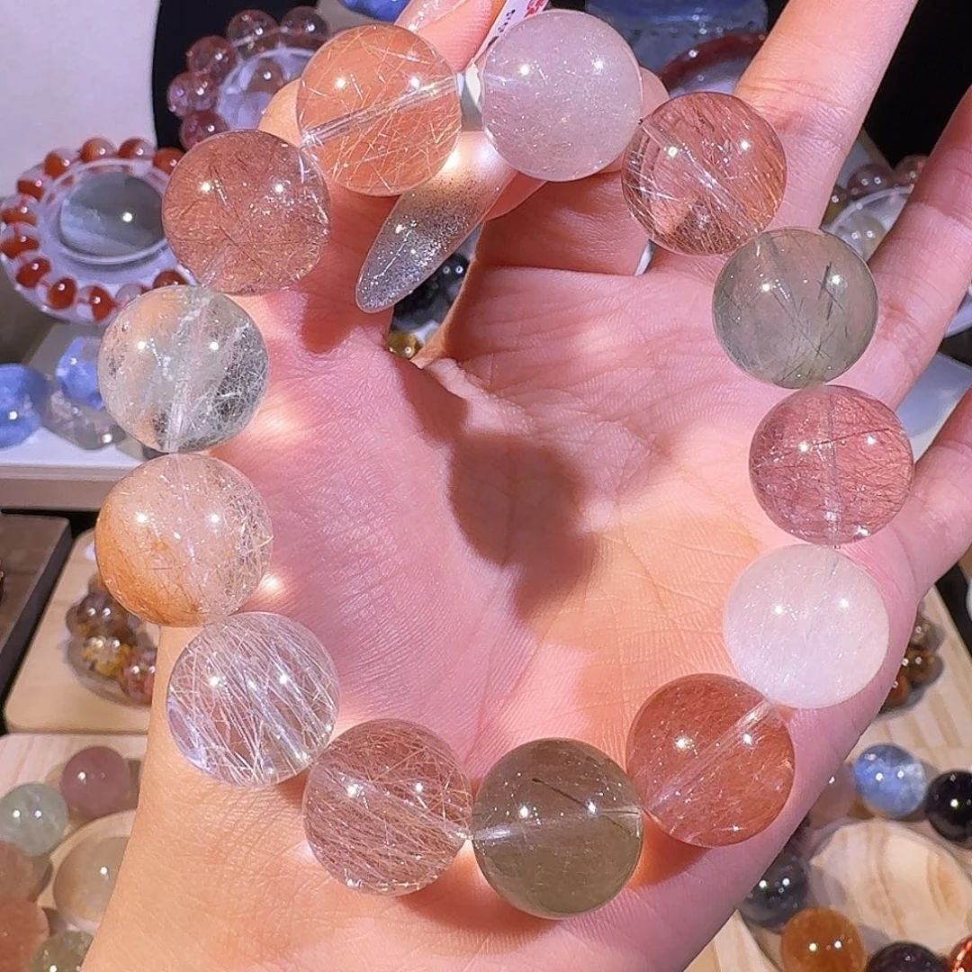 水晶手链未镶嵌天然水晶兔毛手串2