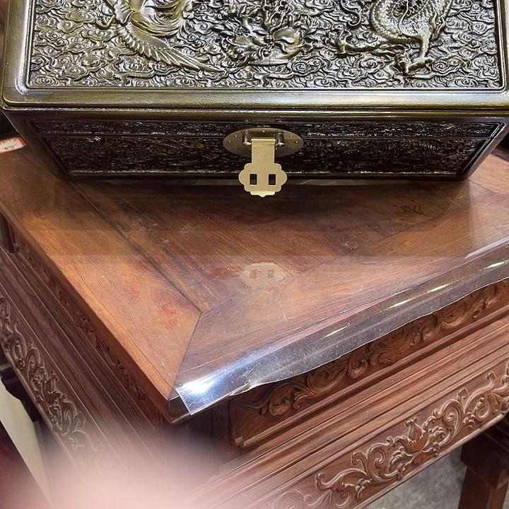 乌木类家具金丝楠木阴沉木彩礼箱