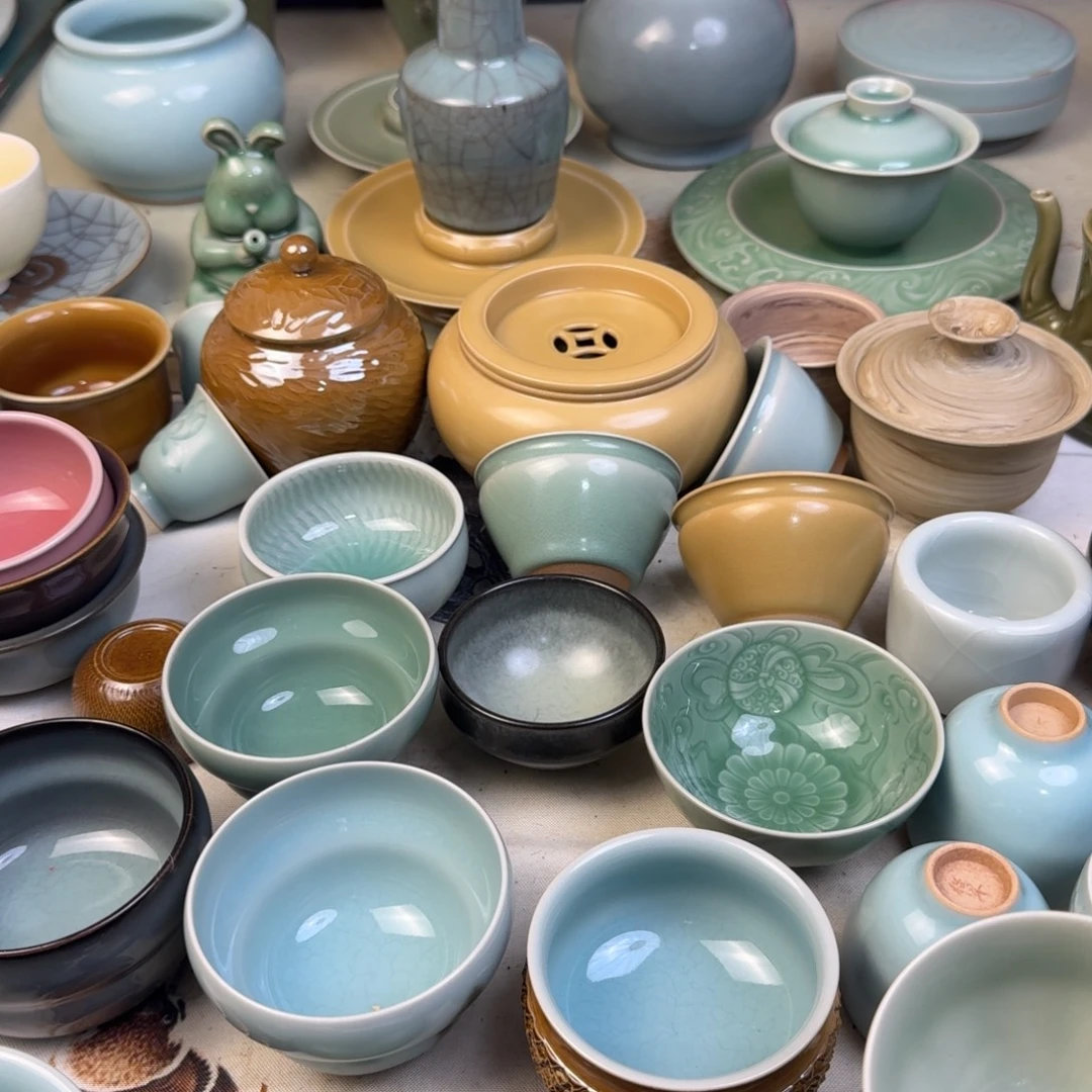 拌***面龙泉青瓷微瑕微瑕