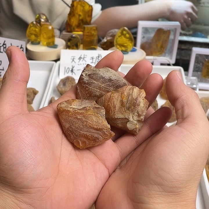 禾***子定制琥珀未镶嵌天然琥珀蜜蜡