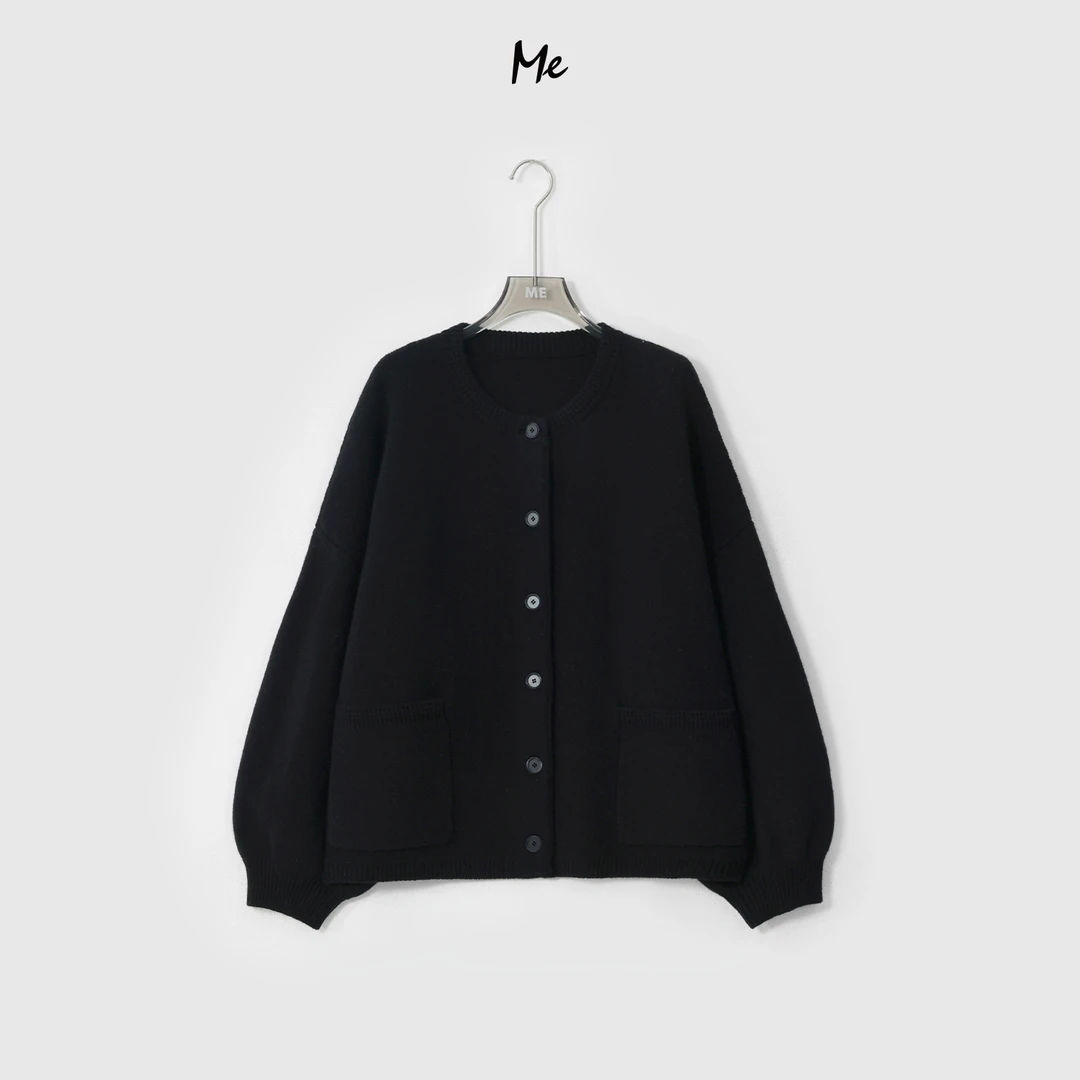 ME【鼓浪屿】高支绵羊毛混纺复古显瘦百搭时尚休闲针织毛衣MESA1199