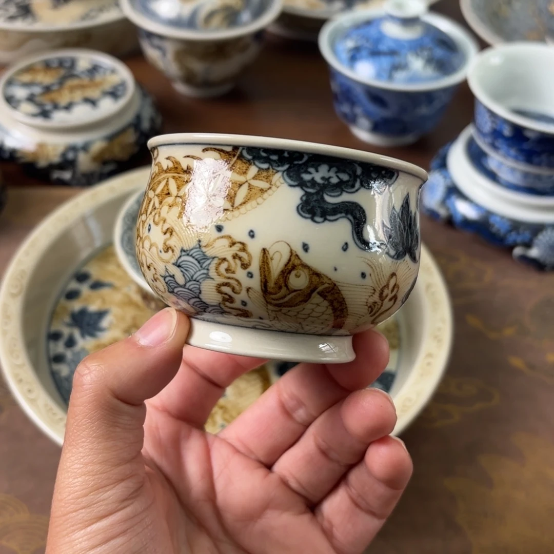 陶瓷摆件景德镇手绘茶器