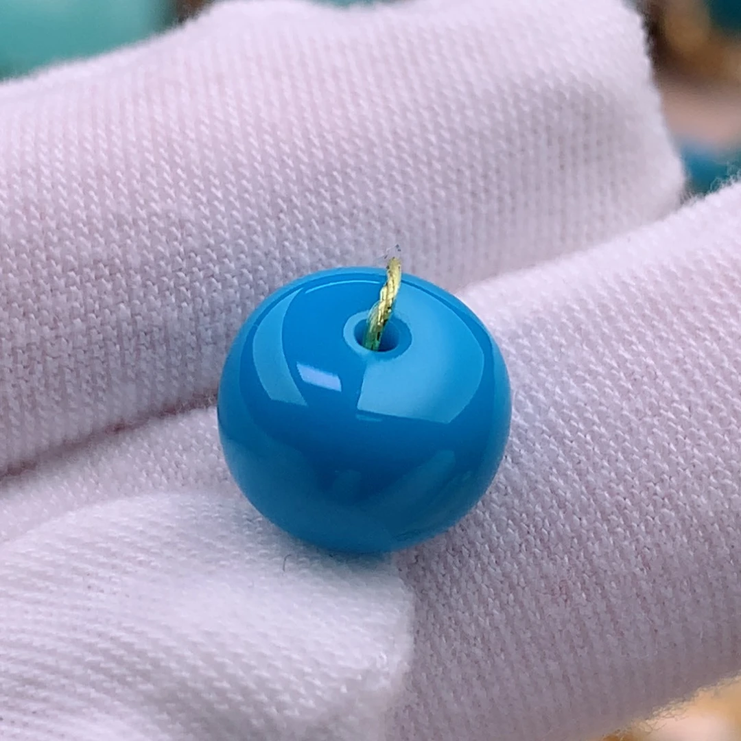 绿松石珠宝奇石未镶嵌11mm✖️8.3mm