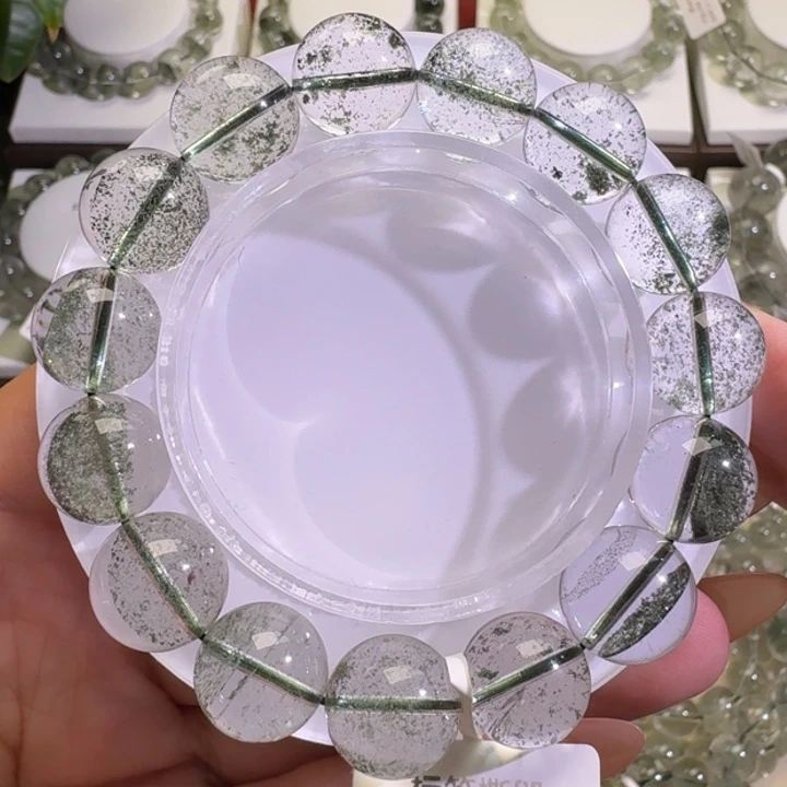 未镶嵌水晶手链巴西绿幽灵13.5mm